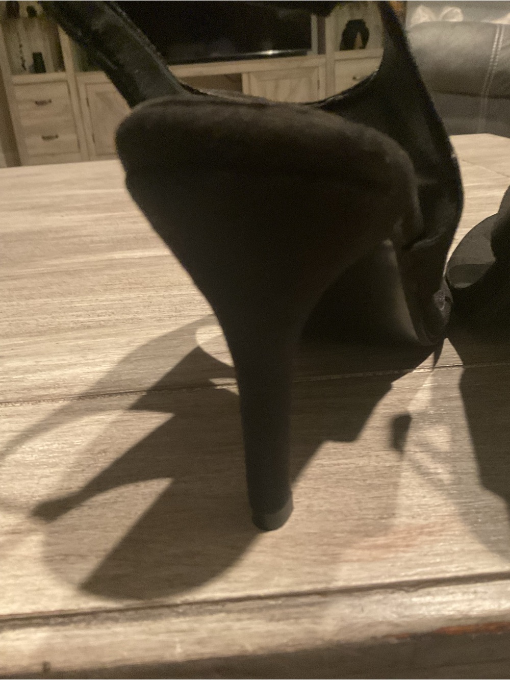 Classic Black Thong Slingback Heels - Women - Picture 5 of 7